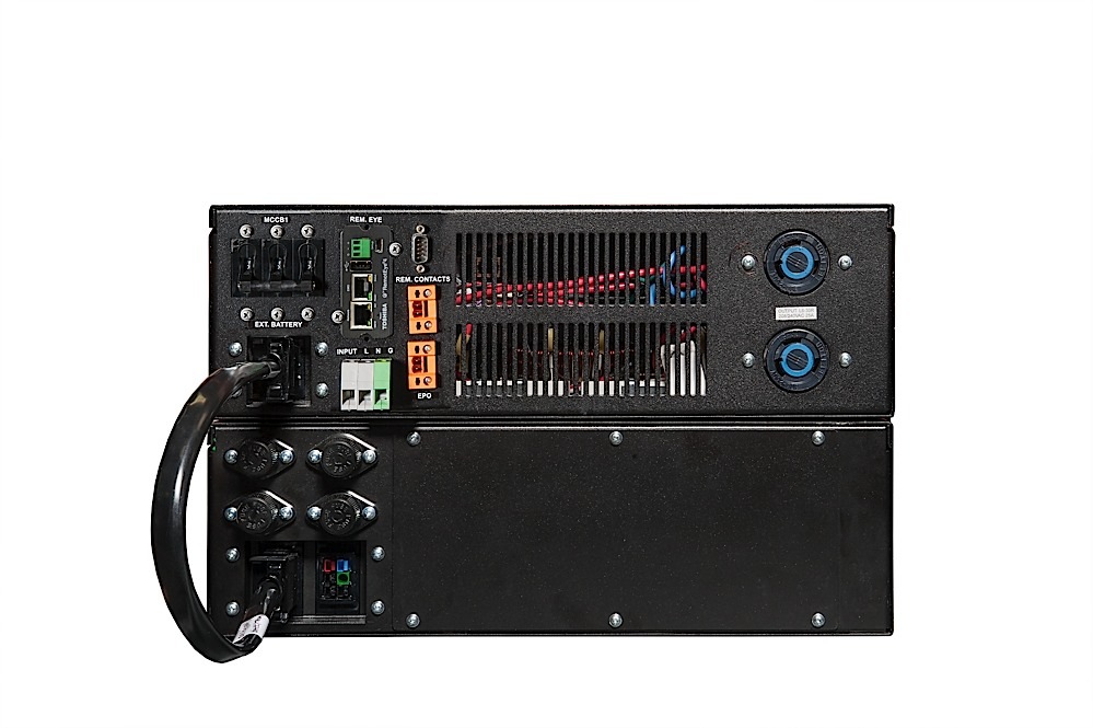 Toshiba UPS_T1000 Series UPS_5.2-6.0kVA Rack_Rear BC with Blank Panel_LR